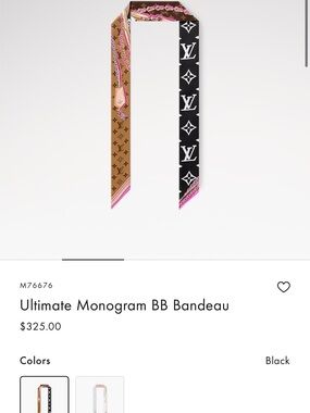 Louis Vuitton Monogram BB Bandeau in Brown, Black and Pink